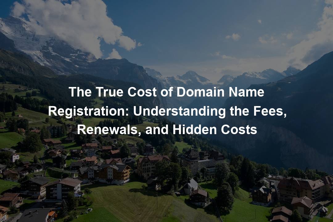 Cost For Domain Registration